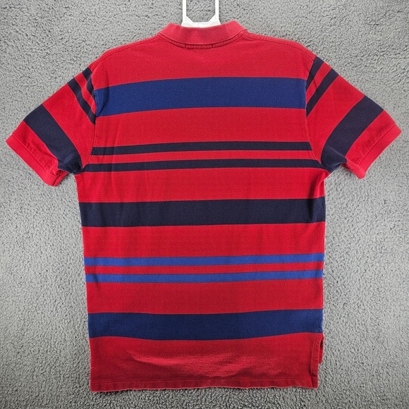 Polo by Ralph Lauren Red and Blue Striped Shirt - Picture 5 of 9